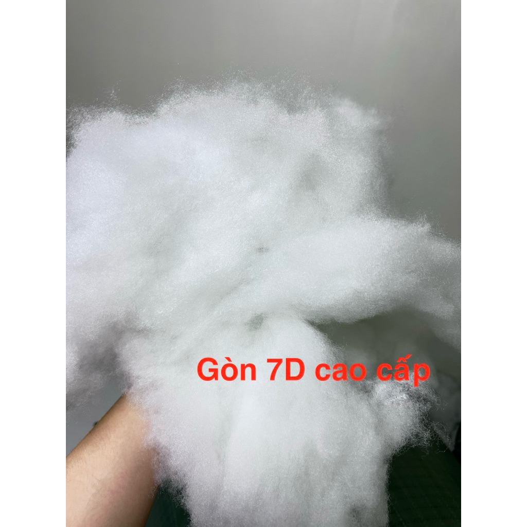 1kg BÔNG GÒN 7D CAO CẤP – SIÊU TƠI, TRẮNG SẠCH, ĐÀN HỒI TỐT | NHỒI GỐI