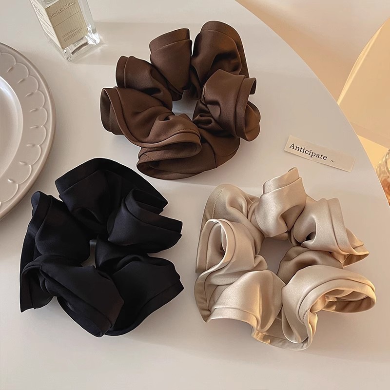 Scrunchies Lụa Satin Tone Màu Trầm – Dây Buộc Tóc Cao Cấp Sang Trọng & Thanh Lịch