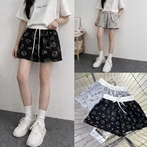 Quần Shorts Hello Kitty Cho Nam Nữ, Thiết Kế 2 Màu Đen-Xám,Phong Cách Thời Trang ,Chất Cotton Thoáng Mát