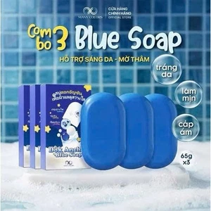 Soap trắng da Dok Anchan Blue (Xà phòng Hoa Đậu Biếc) Many Colors xà phòng tắm trắng và dưỡng da