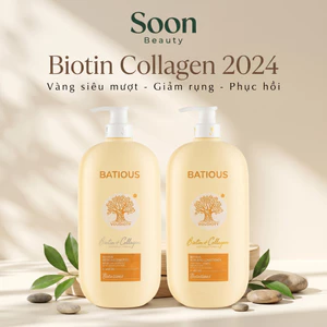 Cặp dầu gội xả Biotin Collagen Voudioty Vàng 500ml-1000ml, giảm rụng, kích mọc, suôn mượt tóc 2024