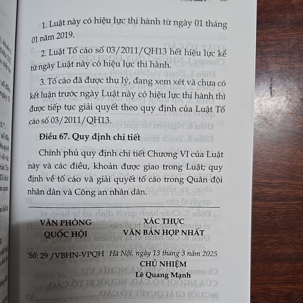 Sách - Luật tố cáo (NXB Lao động)