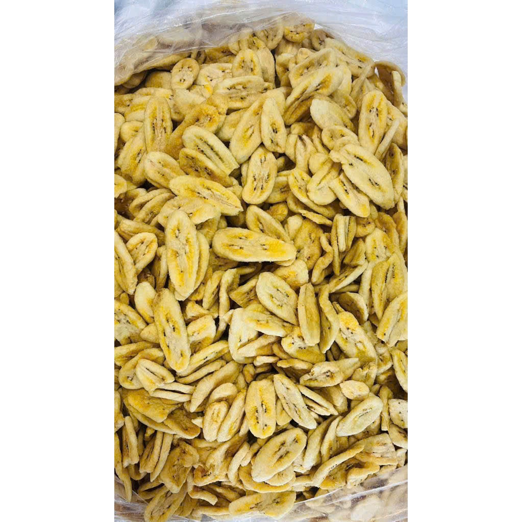Chuối sấy giòn 500gr ,hàng xuất khẩu,nguyên miếng,không chát (Đặc sản Đà Lạt)