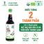Nước Tương Mật Hoa Dừa Sokfarm - Dòng Cắt Giảm Muối, Chuẩn Organic, Không Đậu Nành - Chai 500ml