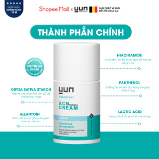 Kem dưỡng YUN ACN Cream Protect Hydra cấp ẩm sâu dành cho da mụn 50ml