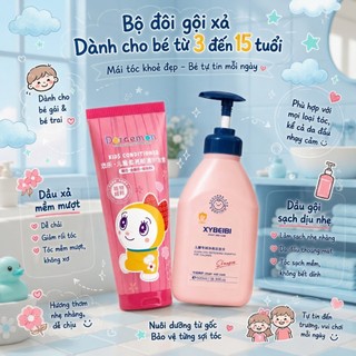DẦU XẢ TÓC DORAEMON Keratin cho BÉ TỪ 3-15 TUÔI giúp giảm gãy rụng tóc, dung tích 180ml - SG