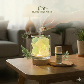 Đèn Đá Thạch Anh Tinh Dầu Tự Nhiên, Đèn Ngủ Trang Trí Sang Trọng, Đèn Decor Đẹp