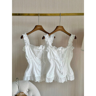 Áo Thô Boil 2 Dây Bèo Thêu Hoa Chuẩn Linh Hoàng