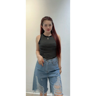 Quần Jean ngố nữ rách kiểu bụi cực chất /quần ngố jean thời trang bigsize /quần bigsize nữ