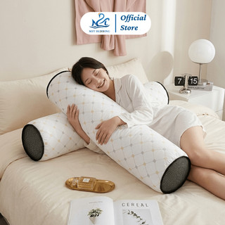 Gối ôm chần trám lõi bông gòn trắng tinh khiết M2T BEDDING kích thước 35x100cm