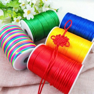 10m Dây lụa bóng tết nút Trung Hoa, dây lụa tết vòng tay... QNshop Handmade