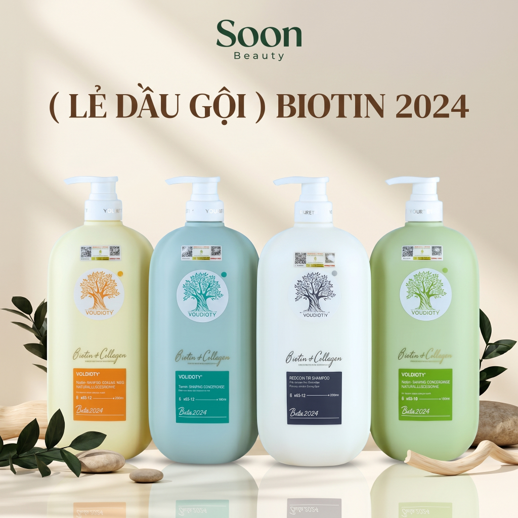 Lẻ Dầu Gội Biotin Collagen Voudioty 500ML/1000ML Ngăn Ngừa Rụng Tóc, Giảm Gàu, Kiềm Dầu, Phục Hồi Tóc (Mẫu Mới 2024)