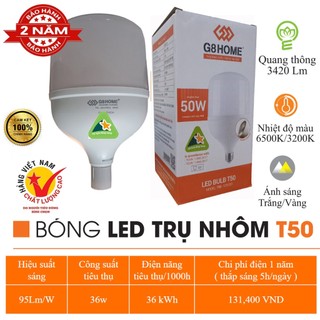 ( Chính Hãng ) Giá Sỉ Bóng Đèn Led G8 Home Siêu Sáng Tiết Kiệm Điện Tản Nhiệt Nhôm Chống Nước