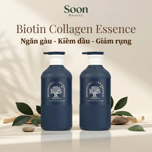 Cặp Dầu Gội Xả Biotin Voudioty Essence 500ml Giảm Rụng Tóc, Hỗ Trợ Mọc Tóc, Ngăn Gàu, Kiềm Dầu