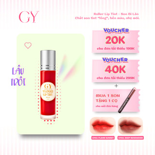 Son Tint Lì Bi Lăn Roller Watery Lip Tint V1 GY Cosmetic, Nhẹ Môi, Lâu Trôi, Bền Màu, 9 Màu, 10ml