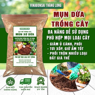 Mụn Xơ Dừa Vinabonsai, Bao 3.5 Lít , Đã Qua Xử Lý, Chuyên Trồng Rau, Hoa Màu, Cây Ăn Trái