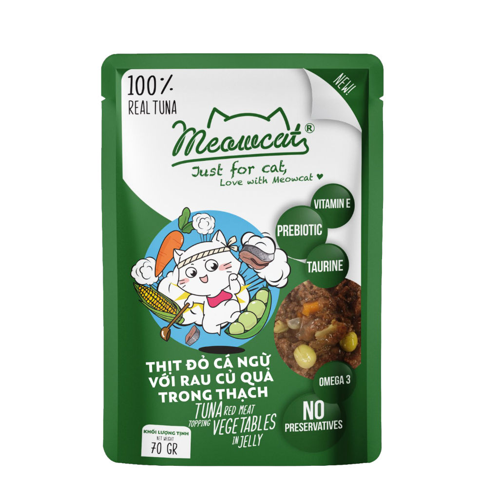 [Combo 48] Pate MeowCat Gói 70g Cho Mèo Thơm Ngon Nhiều Vị Bổ Sung Đầy Đủ Chất Dinh Dưỡng Cho Mèo