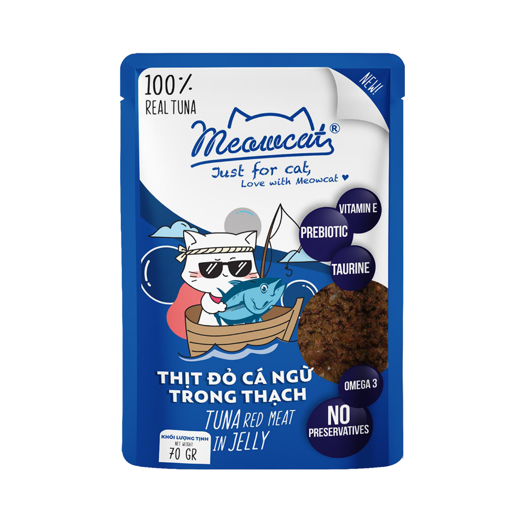 [Combo 48] Pate MeowCat Gói 70g Cho Mèo Thơm Ngon Nhiều Vị Bổ Sung Đầy Đủ Chất Dinh Dưỡng Cho Mèo