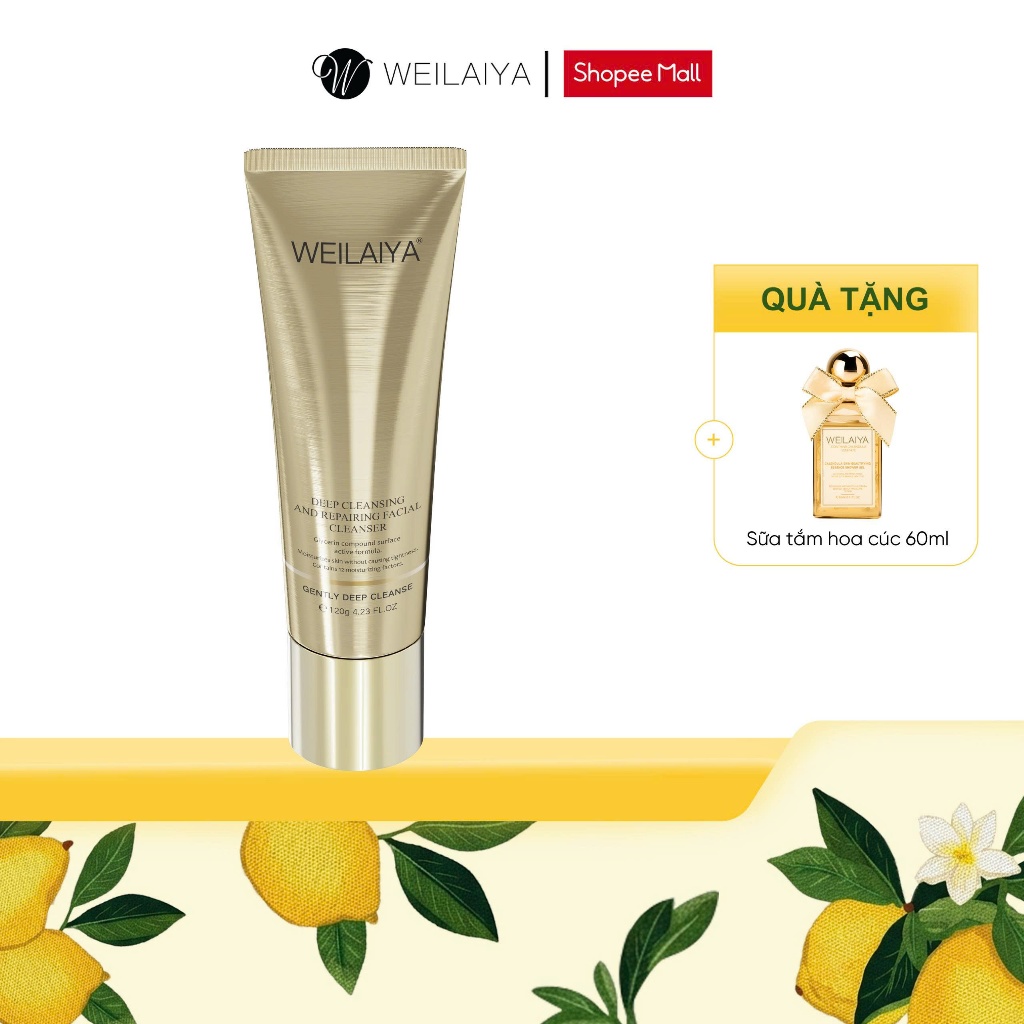 Sữa rửa mặt làm sạch sâu và phục hồi Weilaiya Deep Cleansing and Repairing Facial Cleanser 120g
