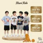 Bộ Đồ Bé Trai Cộc Tay Cotton 100% Quần Da Cá Form Rộng Style Hàn Mặc Mát Size 15-45kg CT04