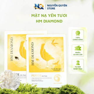 Mặt Nạ Yến Tươi HM Diamond Cao Cấp Dưỡng Trắng Cấp Ẩm Phù Hợp Mọi Loại Da - Nguyễn Quyên Store