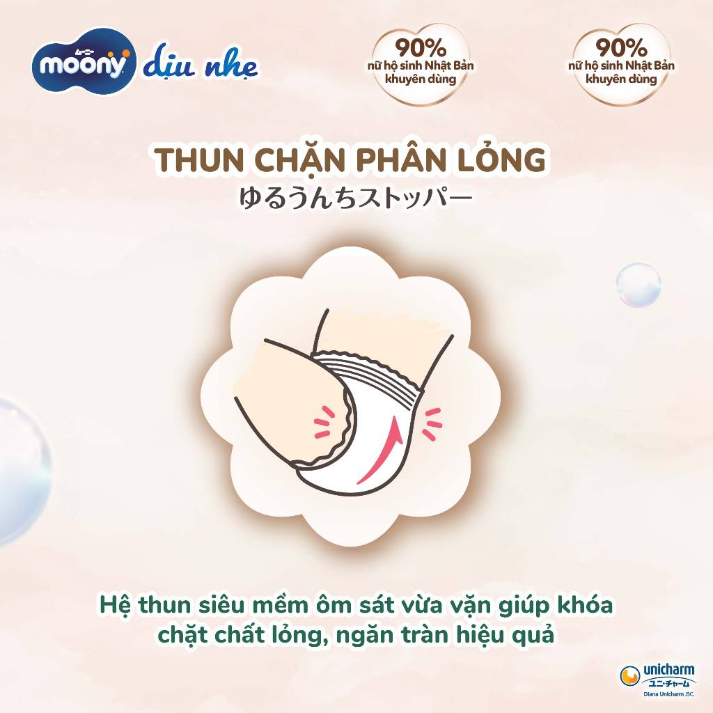 [DEAL T7] TÃ DÁN MOONY DỊU NHẸ SIÊU CAO CẤP NB60+6/S54+6/M46/L38 - BỀ MẶT BÔNG ORGANIC HỮU CƠ