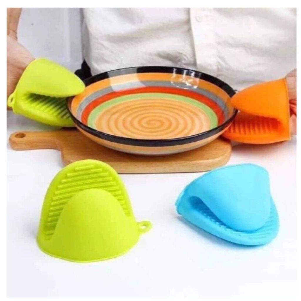 SET 2 Miếng Nhấc Nồi Silicon Chịu Nhiệt ALO HOME Kẹp Bắc Nồi Lấy Đồ Nóng Tiện Dụng