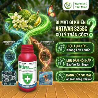 Artivar Helmer 325SC giải pháp công nghệ kép,bảo vệ vàng giúp vườn khỏe,cây trồng phát triển ổn định