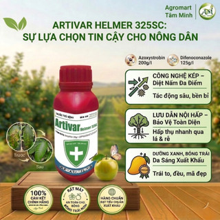 Artivar Helmer 325SC giải pháp công nghệ kép,bảo vệ vàng giúp vườn khỏe,cây trồng phát triển ổn định