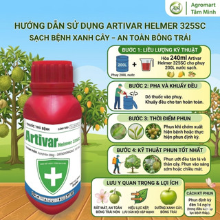 Artivar Helmer 325SC giải pháp công nghệ kép,bảo vệ vàng giúp vườn khỏe,cây trồng phát triển ổn định