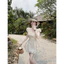 ĐẦM THÔ IN HOA TAY PHỒNG VIỀN REN ĐÍNH NƠ XOÈ BYJOLIE