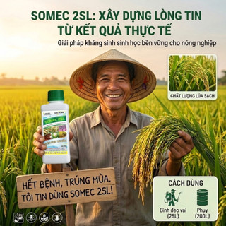 Combo tiết kiệm 5, 10 chai Somec 2SL 450ml siêu diệt khuẩn, kích thích sức đề kháng mạnh, bảo vệ cây toàn diện 450ml