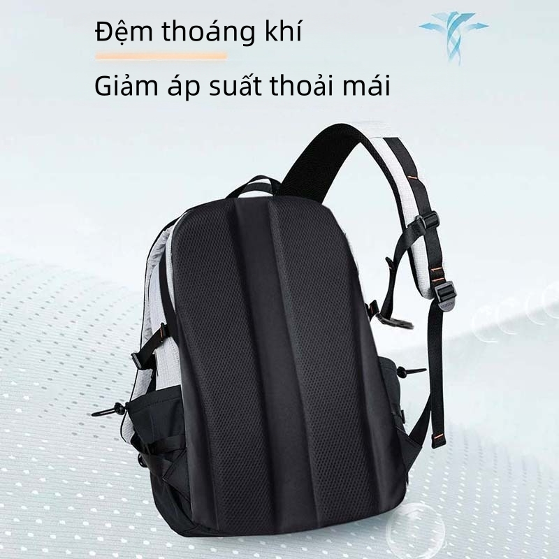 Unisex 35L Balo nữ kiểu Hàn Quốc nhiều ngăn phù hợp cho sinh viên đại học Balo đựng laptop 16 inch