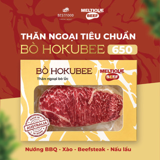 (HOẢ TỐC HCM) BÒ HOKUBEE CAO CẤP 200GR - Thăn ngoại siêu mềm đóng hộp giấy tiện lợi