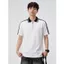 Áo Polo Kẻ Sọc Viền Vai Khóa Kéo 𝐂𝐎𝐎𝐋𝐂𝐑𝐄𝐖 Ngắn Tay Form Rộng Unisex Phong Cách Thời Trang Hàn Quốc APN116