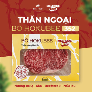 (HOẢ TỐC HCM) BÒ HOKUBEE CAO CẤP 200GR - Thăn ngoại siêu mềm đóng hộp giấy tiện lợi