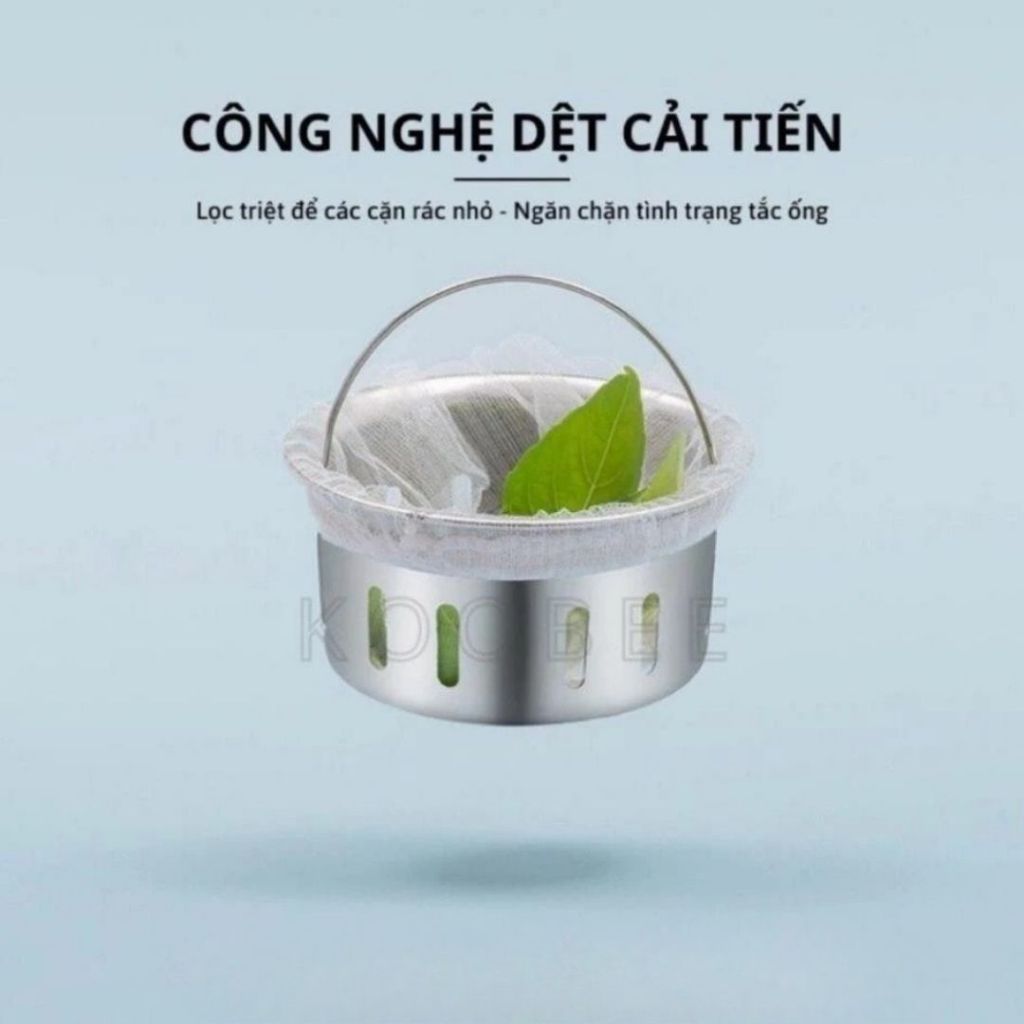 Combo 100 Túi Lưới Lọc Rác ALOHOME Cho Bồn Rửa Chén Bát Túi Lọc Rác Thoát Nước Nhà Bếp Tiện Dụng