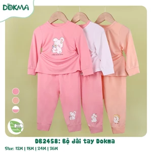 Bộ Dài Tay Cotton Dokma Đáng Yêu Cho Bé Mã DB2458 DB3026 DB3024
