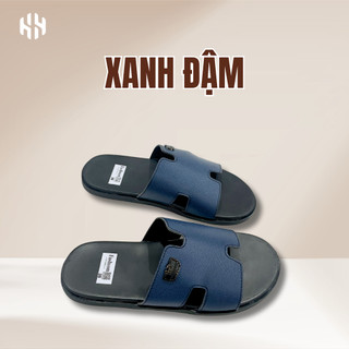 [SALE 7.7 GIẢM 30K] Dép Chữ H Quai Ngang Đế PU Quai Da Mềm Chắc Chắn Êm Chân Thời Trang Nam Size 38-44