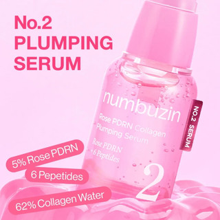 Serum numbuzin No.2 30ml/Rose PDRN Collagen Plumping Serum căng bóng da