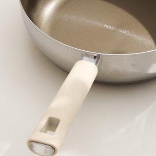 Chảo Siêu Chống Dính Titanium Aura 28cm Sâu Lòng HTA828 - Inox 316 7 Lớp, Tay Cầm Chống Nóng