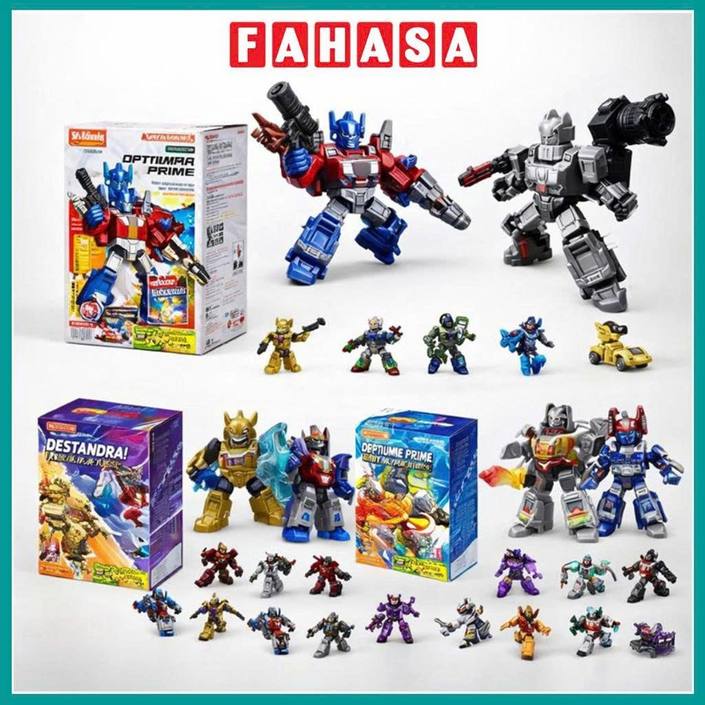Đồ Chơi Hộp Mù Lắp Ráp Mô Hình Transformer - Galaxy Shining,The Overthrow,Heavy Metal War,Power Of The Beast Blokees