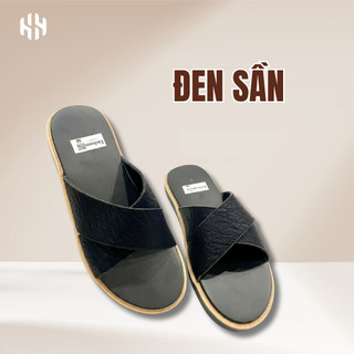 [SALE 7.7 GIẢM 30K] Dép quai chéo nam da mềm đế cao su 2 lớp chống trơn trượt, êm chân nhiều màu size 38-44