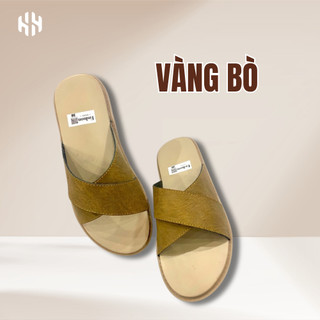 [SALE 7.7 GIẢM 30K] Dép quai chéo nam da mềm đế cao su 2 lớp chống trơn trượt, êm chân nhiều màu size 38-44