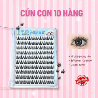 Lông mi giả sẵn keo Mi Cún con tự dính, dễ đeo tự nhiên không nặng mắt, có thể tái sử dụng
