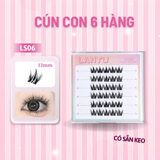 Lông mi giả sẵn keo Mi Cún con tự dính, dễ đeo tự nhiên không nặng mắt, có thể tái sử dụng