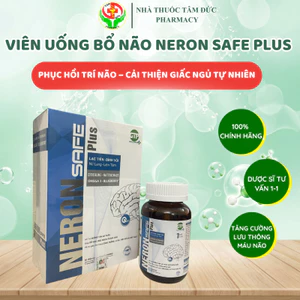 Viên uống bổ não Neron Safe Plus - Dưỡng Tâm An Thần Giúp Ngủ Ngon và Cải Thiện Trí Nhớ
