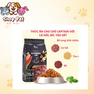 [2,5 kg] Hạt Captain cho chó – Mix vị Cá Hồi, Bò, Phô Mai – Hạt khô dinh dưỡng cho chó mọi giống