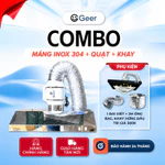 Combo máng hút khói inox 304 GEER HF200 130W chính hãng – Kèm quạt thông gió và khay hứng dầu, hút mùi bếp hiệu quả — ảnh 1