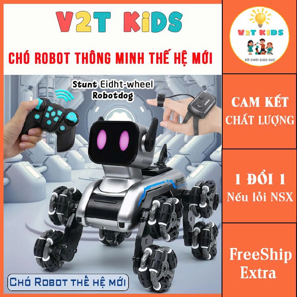 Chó robot thông minh 8 bánh